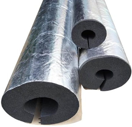 Utomhus Frostskyddsisoleringsrör, Rörisolering, Självhäftande Skumisoleringsrör, Vattentät Rörisolering, 950 mm Längd/30 mm Väggtjocklek(25.0 mm)