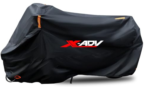 Funda para moto impermeable, antipolvo, antilluvia, cortavientos, antiexcrementos de pájaros, con tiras reflectantes, de poliéster 210D, antirrobo para X-ADV 750 350 125 XADV Scooter (265 x 105 x 125