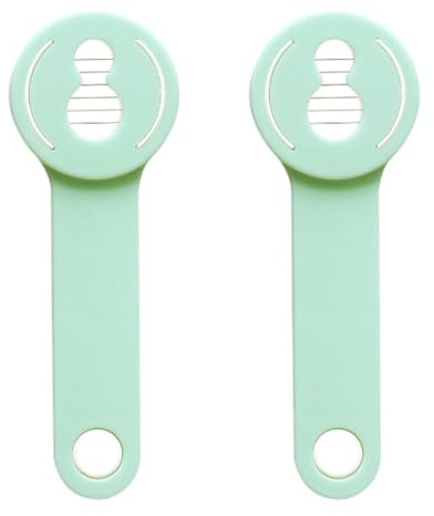 UKCOCO Cortadores de Judías de Acero Inoxidable Herramientas de Cocina Multifuncionales con Mango Ergonómico Antideslizante Color Verde Ahorran Espacio con Diseño Colgable