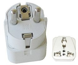 VCT VP-109 Universal Travel Grounded Plug Adapter for Germany, France, Spain, Netherlands, Russia