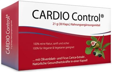 CARDIO Control, Schnell und Gesund Ziele erreichen, 30 Kapseln der 2-fachen Extrakt-Kraft von Olivenblättern und wilden Feigen. Deutsche Herstellung.