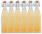 hocz 6er Set Bügelflaschen Bügelflasche Glasflaschen 500ml Typ A mit Bügelverschluss zum Selbstbefüllen