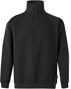 Velilla 105702 0 – Noir XL – Sweat avec demi-fermeture éclair, unisexe, noir, taille XL