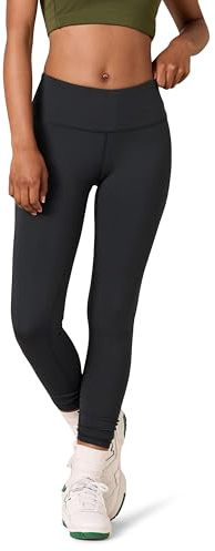 Amazon Essentials Leggings de longitud completa de tiro medio para el día a día y los entrenamientos Active Sculpt Mujer, Negro, L