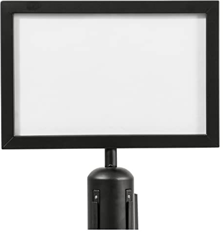 Queue Barrier Sign Holder, A4, Landscape Acrylic Holder