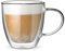 Bialetti Set 2 Bicchieri Double Wall Capri, 160ml, Isolante Termico, Vetro Borosilicato
