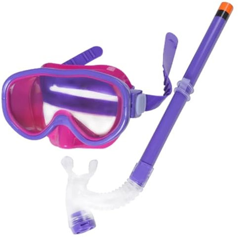 CQJJXKYC Maschera da Snorkeling Set da Snorkeling per Bambini, Occhiali da Nuoto per Bambini, Maschere, Set da Snorkeling, Occhiali da Sub e da Snorkeling(for Purple)