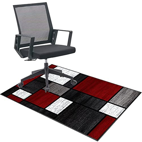 Tappetino per sedia da ufficio, 90 x 120 cm, protezione per pavimenti duri, parquet e piastrelle, resistente, per sedie a rotelle, scrivania e uso in ufficio