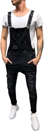 Jeans herr denim hängselbyxor arbete hängselbyxor casual overaller