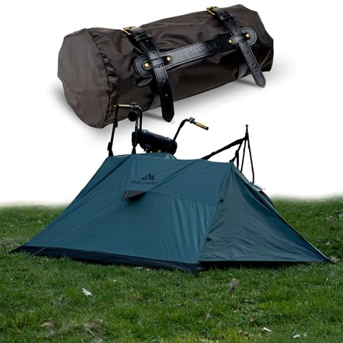 MALIHINI Motorcycle Tent [1 Person Tent] Ultralight & Compact, Waterproof Outdoor Tent for Motorcyclists & as Motorcycle Tarpaulin, Biker Tent with Compact Pack Size, Bike Packing & Camping