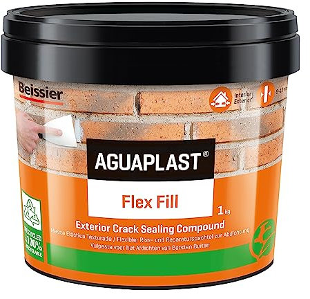 Aguaplast Dynamic Flex fill, stucco pronto all'uso per crepe dinamiche e cavillature. Finitura ruvida, 1kg