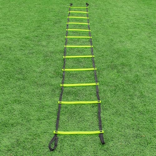 FORZA Échelle de Vitesse l’Entraînement de Football – Entraînement d’Agilité et Coordination (3m o 6m) (6m – 12 Barreaux)