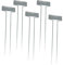 25 Stücke Metall Pflanze Etiketten Pflanzenstecker Pflanzenschilder for Blumen Sukkulenten Töpfe Garten (M, Zink)