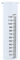 naninoa ® REGENMESSER Niederschlagsmesser aus Glas. Ca 15 cm hoch. Skala 0-120 l/m².