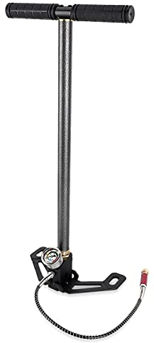 Handreifenpumpe, Edelstahl Hochdruck Handpumpe Handpumpe für PCP Air Gun Boot für Gewehre für Fahrradreifen