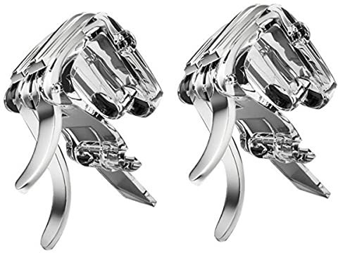 Triamisus Game Triggers Metal Smartphone Mobile Gaming Trigger For Pubg Mobile Gamepad Fire Aim Button L1R1 Key Shooter Pubg Controller Triggers - Metallic Color