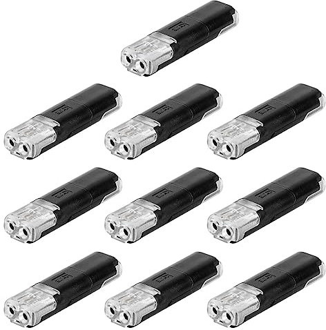 Newwyt 10Pcs Type-H 12V Wire Cable Plug Connector Electrical Connector Terminals Solderless Press Terminal Connection Clamp ABS