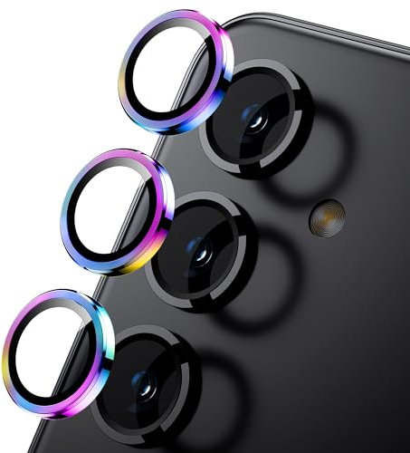 WSKEN for Samsung Galaxy S24 5G Camera Lens Protector,[Keep Original Shooting] Shatterproof 9H Tempered Glass Camera Screen Protector Metal Ring Cover Film Accessories