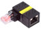 CY Adapter CAT6 UTP Male to Female 360 Degree Angled Rotating RJ45 8P8C 1000Mbps for Lan Ethernet Network