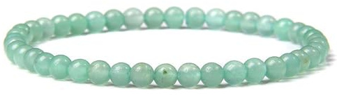 JENCVNL Naturstein Armband 4mm Echtes Naturstein Armband Damen Stretch Perlenarmbänder Edelstein Heilsteine Armbänder für Damen Frauen (Grüner Aventurin)
