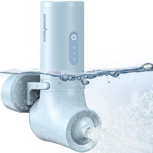 MOMFANN Bath Jet Spa, modalità getto bagno/bolle, accessori per vasca da bagno portatili senza fili con velocità regolabile a 3 livelli, getti per vasca da bagno per spa domestica, rilassante (blu)