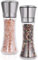 HI NATURE™ Set de Moulins à Sel et Poivre – 2 Pièces en Acier Inoxydable – Mouture Réglable – Rechargement Facile – Design Élégant pour Cuisine ou Barbecue
