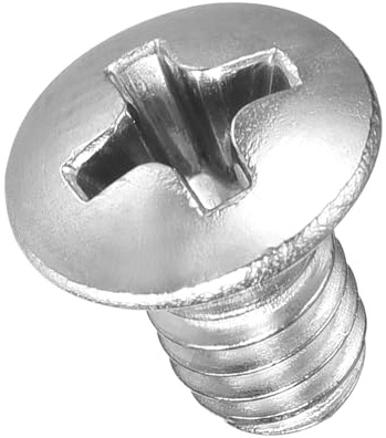 METALLIXITY Phillips Cross - Tornillos de cabeza avellanada empotrados (#8-32 x 1/4) 100 unidades, tornillos de cabeza plana de acero inoxidable 304 para máquina de carpintería, para montaje de