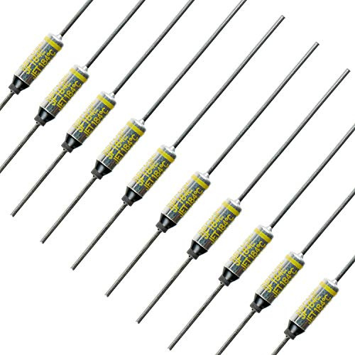 BOJACK SF184E SEFUSE 10A 250V Thermal Fuses 184 Degrees Celsius Thermal Cutoffs (Pack of 10 pcs)