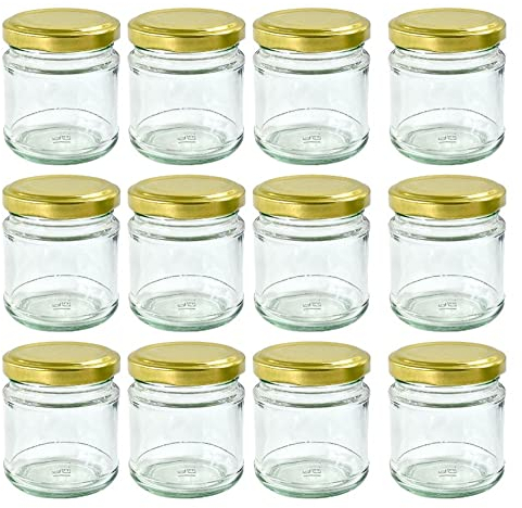 Nutley’s 100ml Round Gold Jam Jars (Pack of 12)
