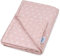 Julius Zöllner Jersey Decke gefüttert aus Baumwoll-Jersey | Gr. 70x100 cm | Made in Germany | OEKO-TEX® STANDARD 100 | Leafy