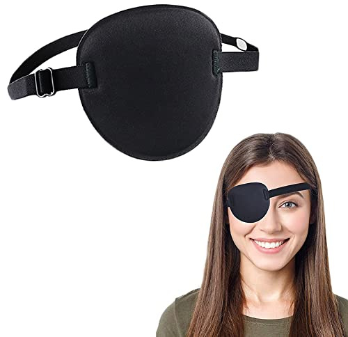 Eye Patch, Adjustable Medical Eye Patches for Adults, Pirate Eye Patch for Treat Lazy Eye Amblyopia Strabismus