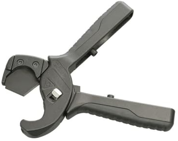 Dönges Profi PVC Rohrschere Schlauchschere SPEEDCUT Ø 28 mm | Kunststoffrohrschneider Antihaftbeschichtet zum Schneiden von PVC, PEX, PB Rohr, Kunststoffrohren | Sanpro