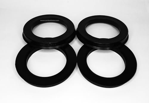 4 CENTRADORES DE LLANTA 82-57.1 AROS PARA LLANTAS BBS HAMANN RONAL SPEEDLINE COMPATIBLES