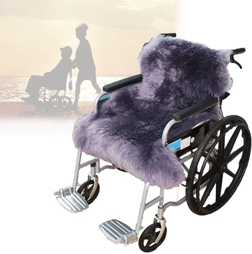 Winter Warm Wool Fleece Wheelchair Cushion - Super Soft Seat Cover for Electric/Manual Wheelchair, Chair, Sofa or Car - Pure Wool Cushion