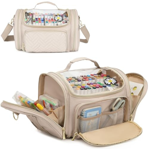Marker Case Organizer for 200-300 Art Marker Bag for Artists, Crafters