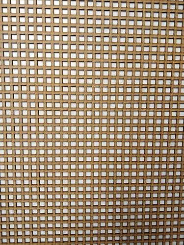 Small Square mesh Decorative Panel, Radiator Cover Screen, Cut-Outs, Kitchen Furniture, Laser Cut in 3mm Thick MDF (Size 1200mm x 620mm) Square Pattern 10mm.