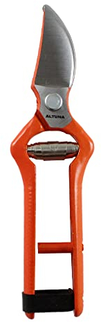 Sécateur de récolte - Modelo 95000B - Coupe Bypass pour les travaux de précision - Résistant et léger - Outil de récolte - En acier forgé - Altuna, Black/White