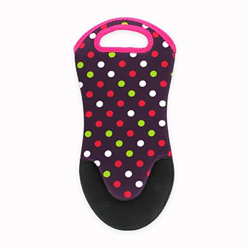 Fackelmann Ofenhandschuh, Neopren, Hitzeschutz, Violett, 31 cm x 14,5 cm
