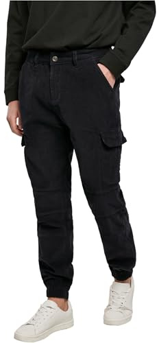 Urban Classics Corduroy Cargo-Pantaloni da Jogging, Blu Navy, XL Uomo