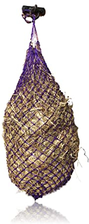 Heunetz für Pferde engmaschiges Heunetz - Maschenweite 3x3 cm Heunetz engmaschig groß Füllgewicht 3-4 kg (1x Lila)