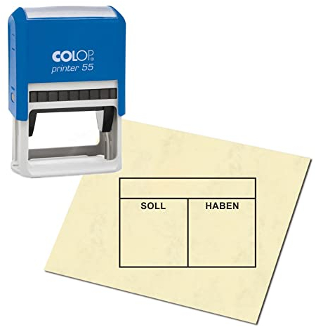 Stempel Kontierungsstempel - Soll Haben - Buchhaltung Rechnung Posteingangsstempel Eingangsstempel bezahlt Datum gebucht Sachlich Richtig