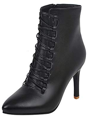 Susenstone Bottes à Talons Hauts pour Femmes Vintage Chelsea Bottines Chaudes Bottines ImperméAbles Confortables Sans Lacet Chaussures D'Hiver En Plein Air Pour Femmes