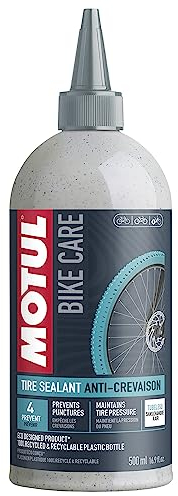 Motul Reifendichtmittel für schlauchlose Fahrradreifen, Dichtmilch für Tubeless-Reifen, Schutz vor kleinen bis mittleren Reifenpannen, Auch für Elektrofahrräder, Bike Care Tire Sealant, 500 ml