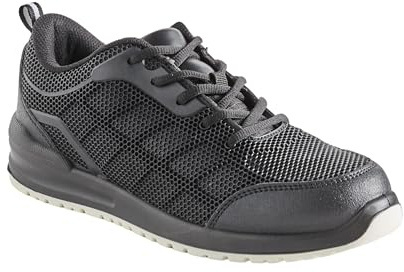 Hurry Jump Basket de sécurité Cuisine Salle entrepôt Homme Femme : Chaussure de sécurité avec Coque de Protection Noir 39