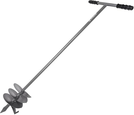 KADAX Tarière pour trous de plantation d’arbres, tarière manuelle en T pour jardinage, tarière de jardin pour poteaux de clôture, tarière de plantation avec poignée (Ø 170 mm)