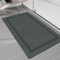 chakme Badematte Rutschfester, 43 x 150 cm Badezimmerteppich Super Absorbierender Badteppich Waschbar Badvorleger, Duschvorleger für Dusche, Badewannen und Badezimmer, Grün
