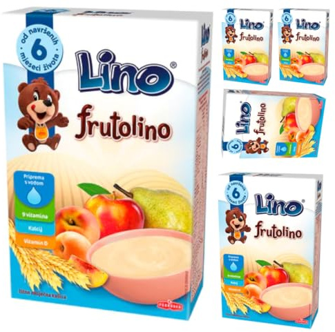 Pufai Lino Frutolino porridge neonato Muesli Cornflakes cereali 200 grammi x 5 scatola