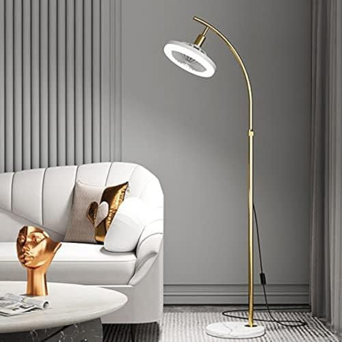 Lampe de Ventilateur de Plafond à LED, lampadaire sur Pied, Lampe de Lecture en métal, Lampe de Ventilateur avec Barre Lumineuse réglable de 140 à 160 cm, éclairage d'ambiance pour la lectur