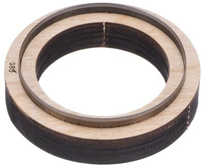 Sourcing Map Leather Die Cutter 3.1 Dia Round Circle Stainless Steel Cutting Template Wooden Stamping Punching Tool for DIY Leather Crafts Making