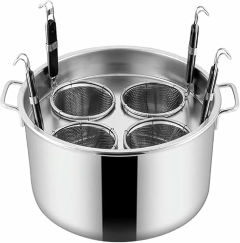 Olla para Pasta de Acero Inoxidable, Varias ollas para cocinar Pasta al Vapor, Juego de Accesorios para cocinar Pasta con Utensilios de Cocina caseros, de Restaurante